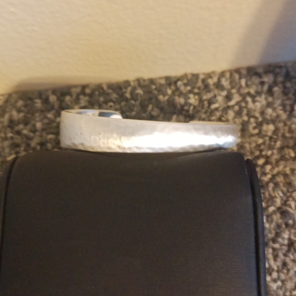 Kendra Scott silver tone cuff textured women's bracelet